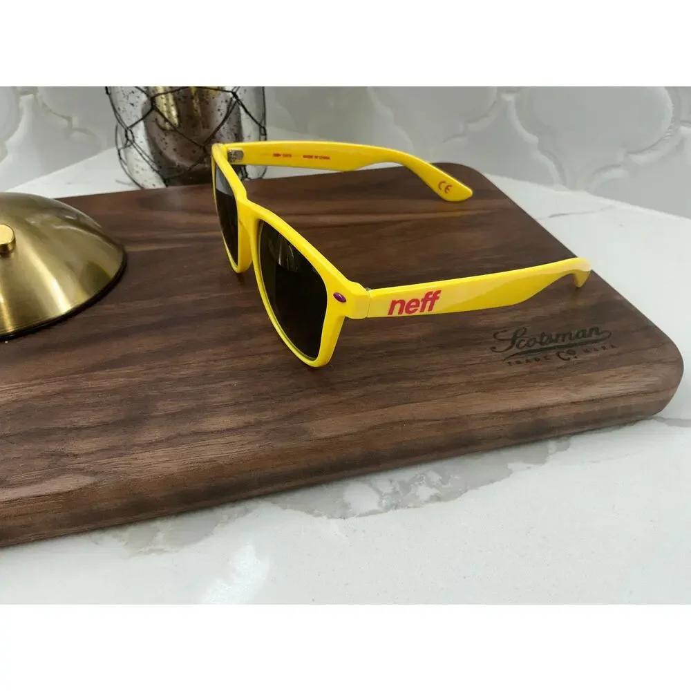 NEFF Daily Shades Wayfarer Sunglasses Yellow UV400 NWT